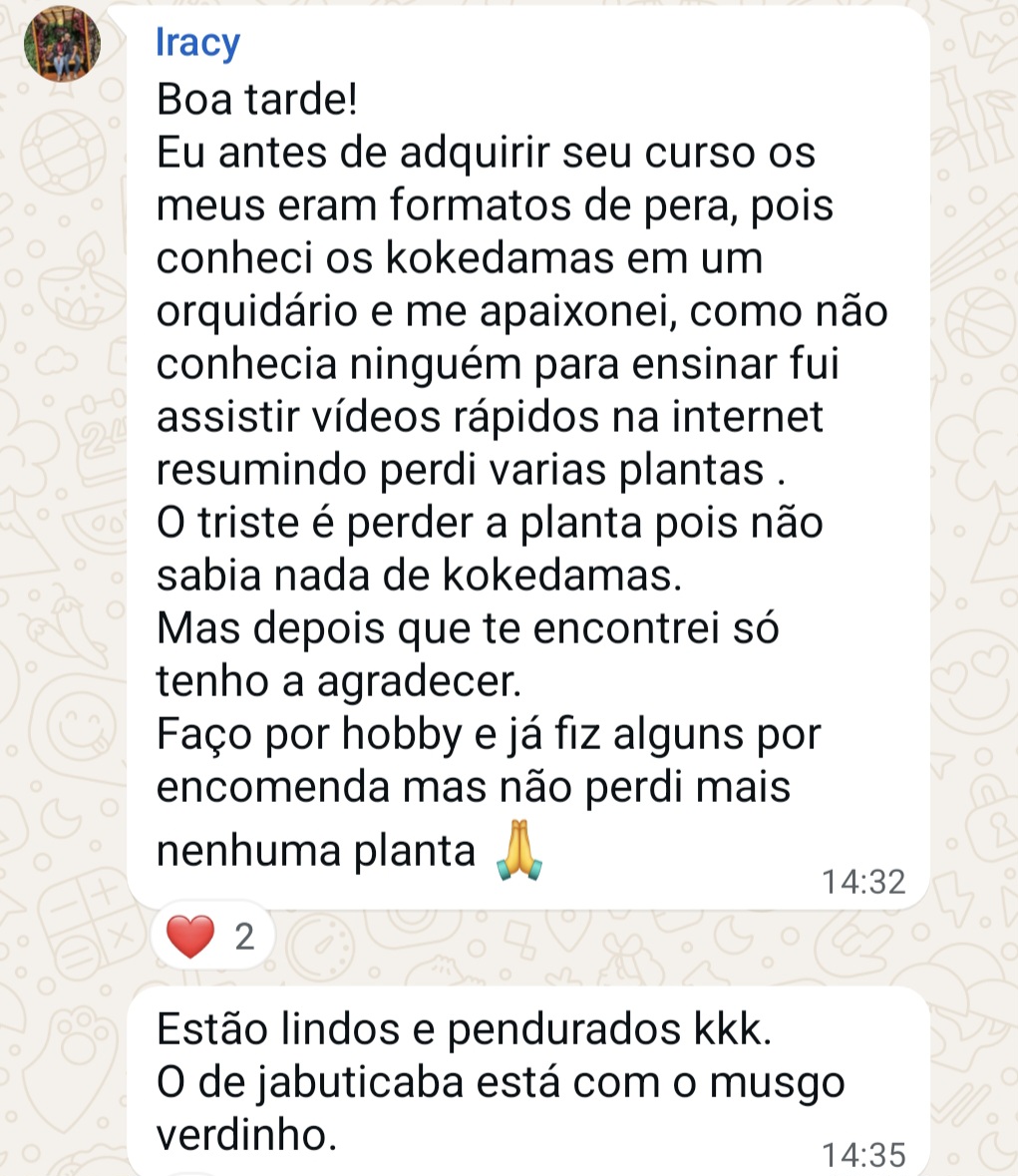 Depoimento aluna